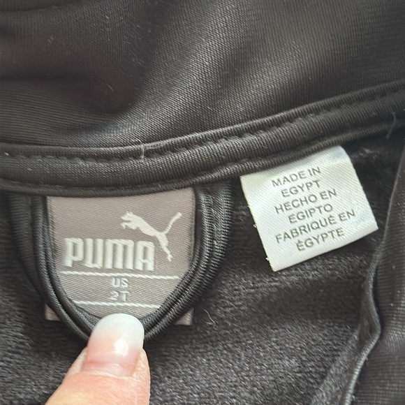 2T and 24m Puma  up spring jackets with pockets, black white red blue - Picture 4 of 14